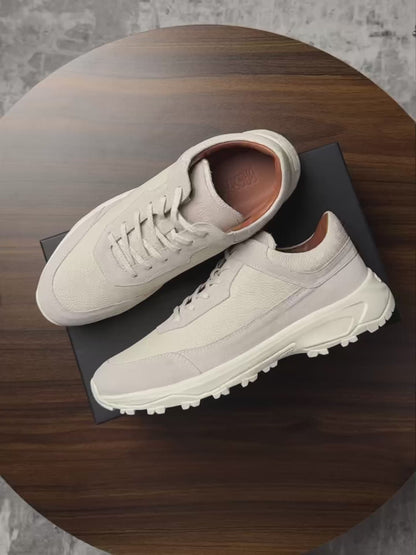 รองเท้าหนังแท้ Terra Line Bone White