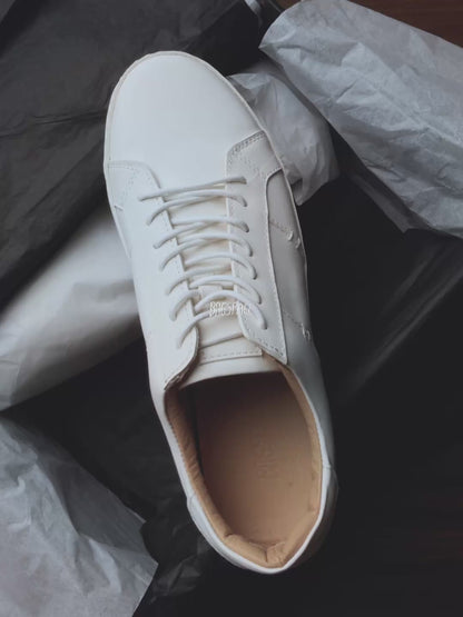 รองเท้าหนังแท้ Dante Fade White